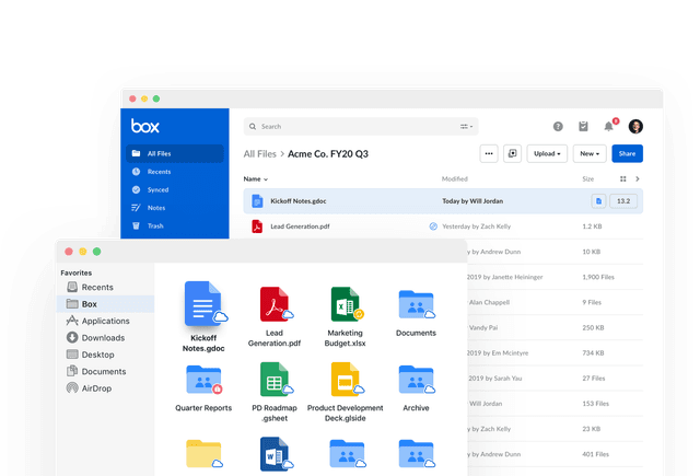 各デバイス用Boxアプリをダウンロード:Mac、Windows、iPhone、Android| Box