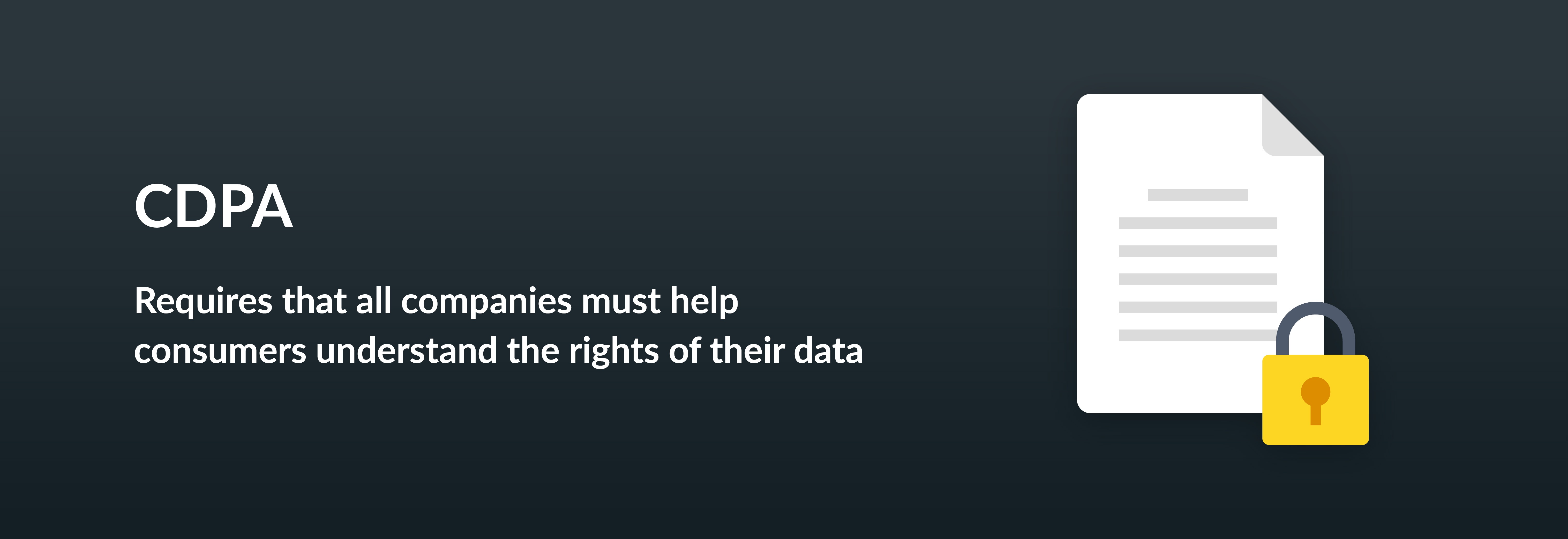 CDPA Requires that all companies must help consumers understand the rights of their data