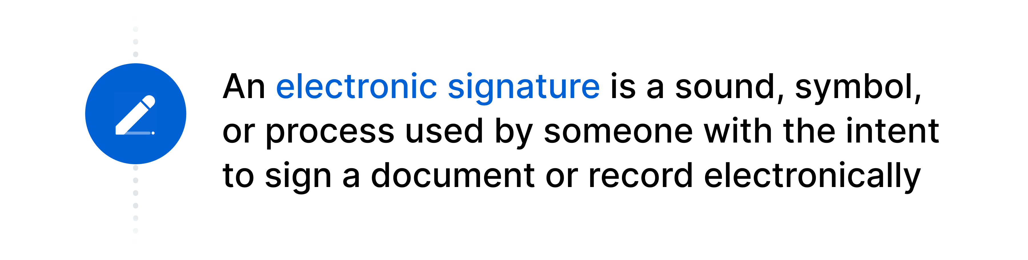 Electronic signature meaning
