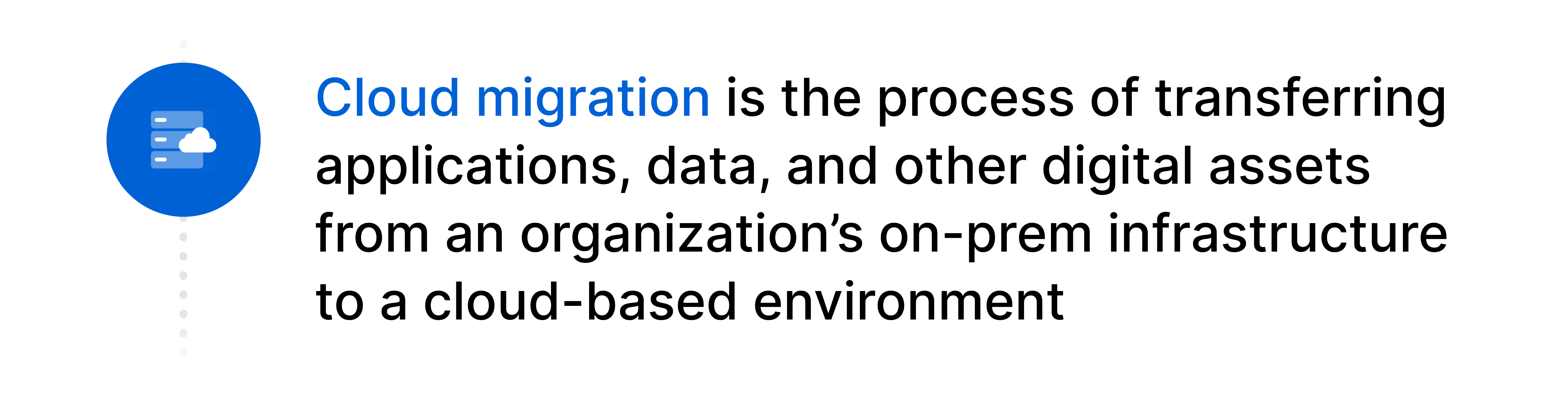 Cloud migration definition.