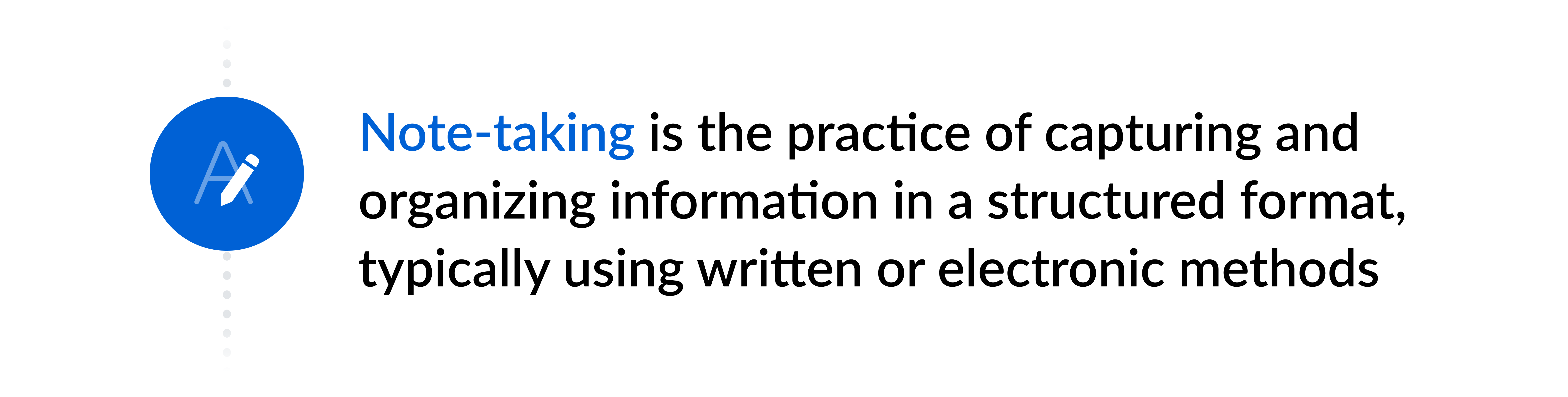 Definition of note-taking