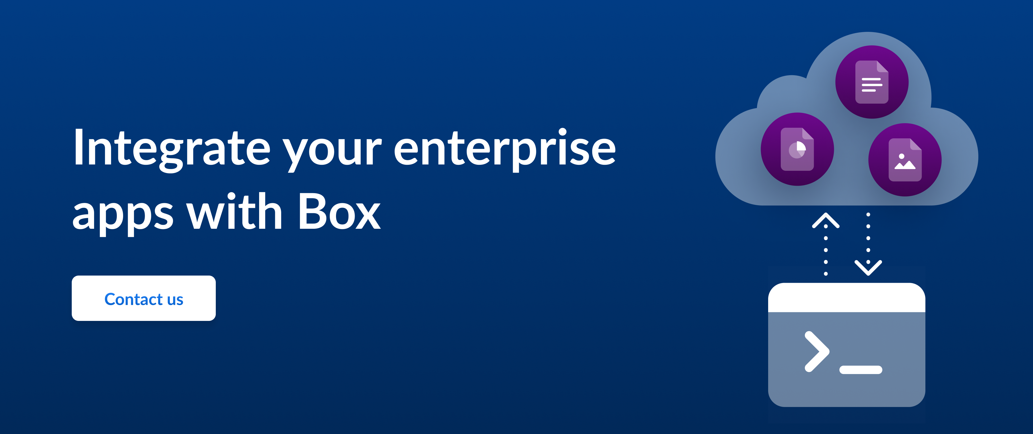 Call to action to integrate your enterprise apps with Box